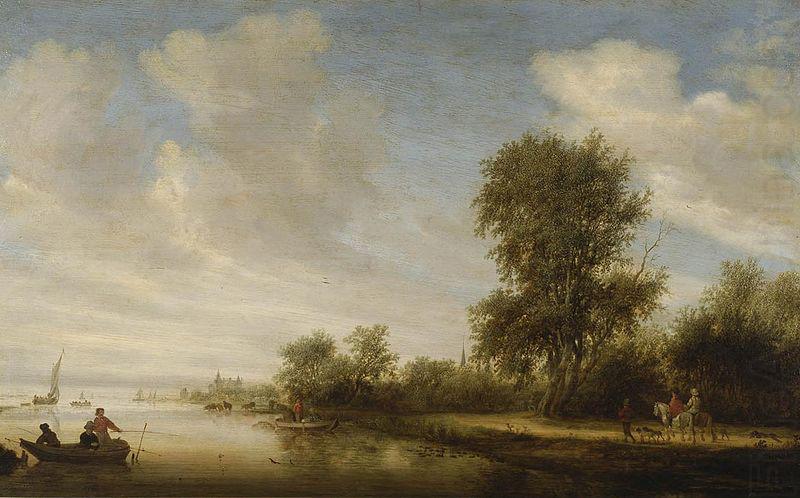 River landscape, Salomon van Ruysdael